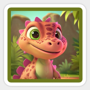 Baby Dinosaur Dino Bambino - Lily Sticker